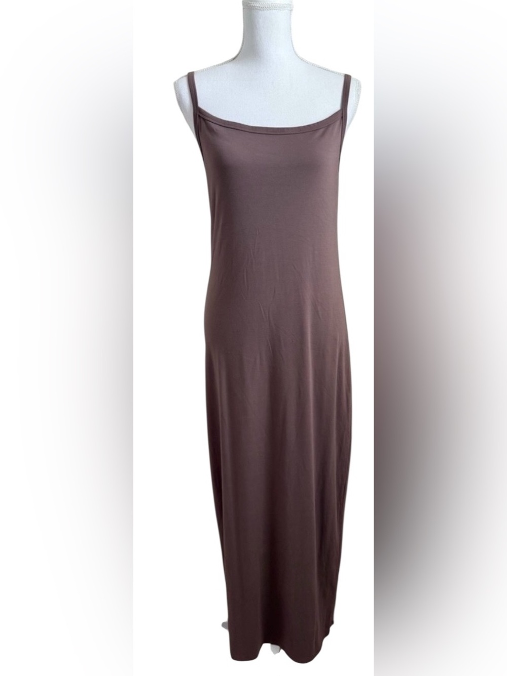 Aritzia Babaton Tavish Maxi Dress in Deep Taupe NWT
